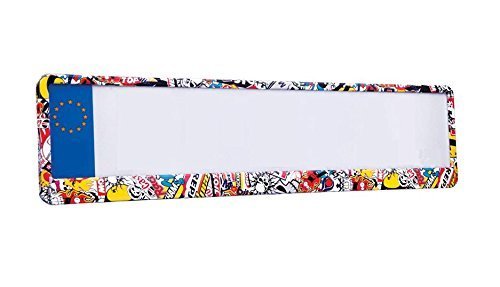 Design-Kennzeichenhalter Nummernschildhalter Stickerbomb 520x110mm NEU & OVP von Unbekannt