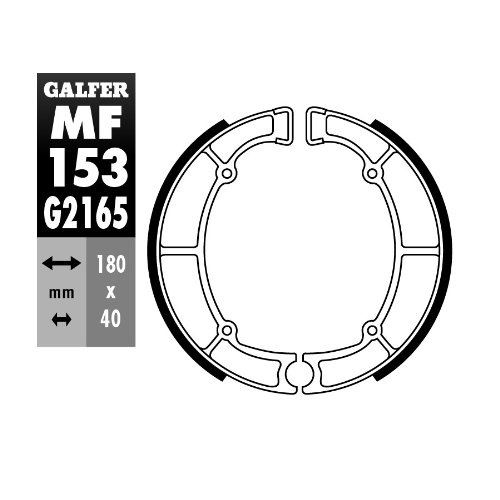 Galfer Bremsbacken MF153 von Unbekannt