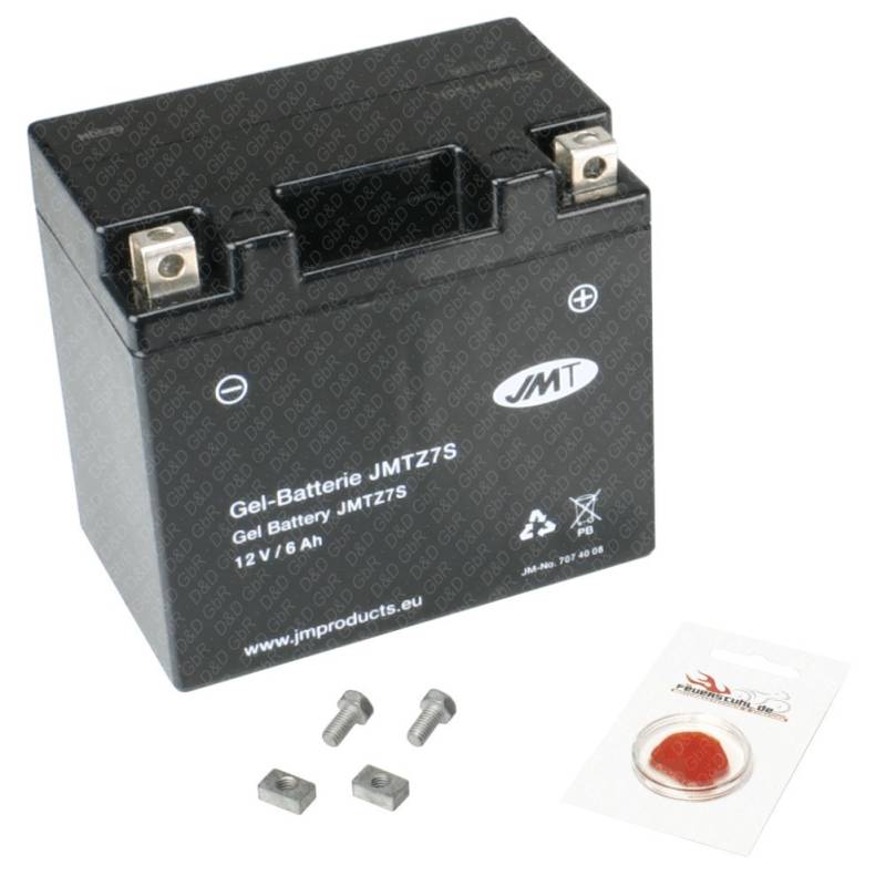 Gel-Batterie für Yamaha DT 125 X, 2005-2006 (Typ DE06), wartungsfrei, inkl. Pfand €7,50 von Unbekannt