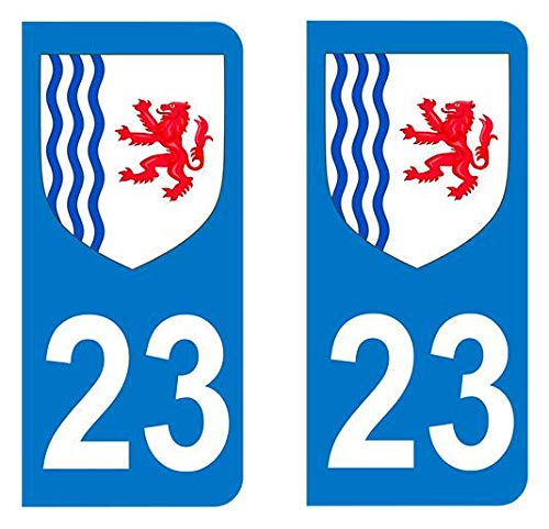 Générique Sticker immatriculation 23 - Blason Nouvelle Aquitaine - Auto von Unbekannt