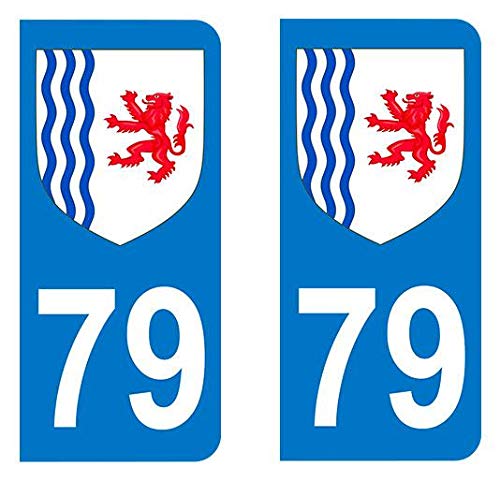 Générique Sticker immatriculation 79 - Blason Nouvelle Aquitaine - Auto von Unbekannt