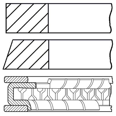 Goetze Engine 08-426800-00 Kolbenringsatz von Unbekannt