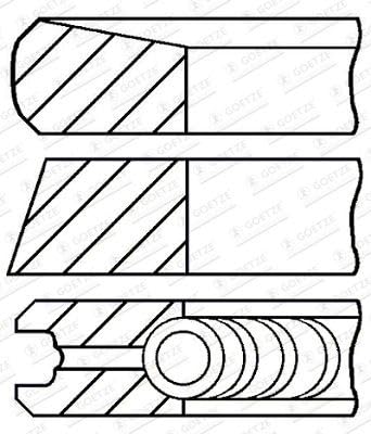 Goetze Engine 08-447400-00 - Kolbenringsatz von Unbekannt