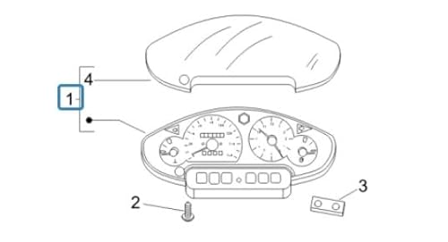 Instrumentengruppe Piaggio Tacho für X8, 639626 von PIAGGIO