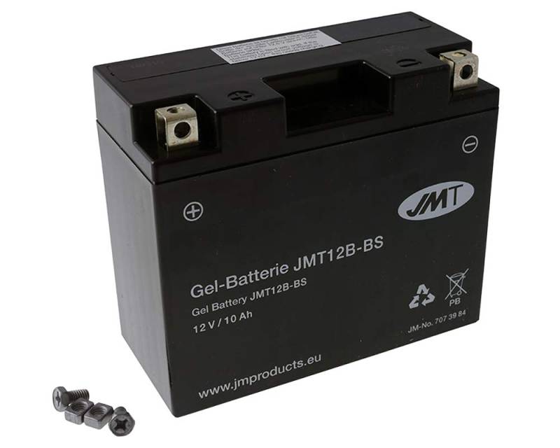 JMT Batterie 12 V 10 Ah (YT12B-BS) [wartungsfrei & versiegelt] kompatibel mit Ducati Superbike 1098 S Bip/Mono H700AA Bj. 2007-2008 von JMT