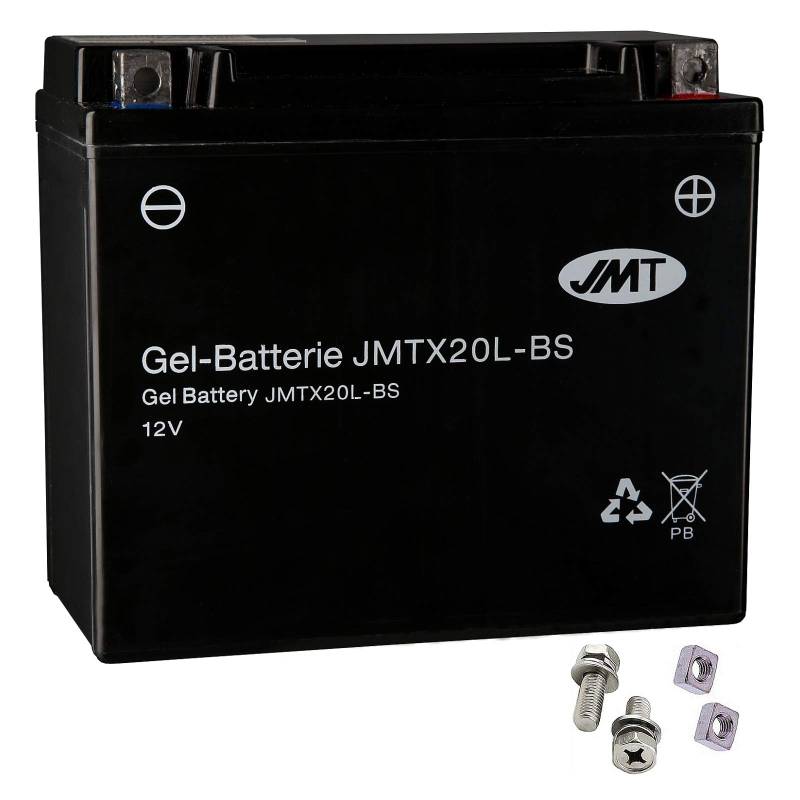 YTX20L-BS Gel Batterie für FLSTFB 1690 Softail Fat Boy Special ABS Baujahr 2012-2017 von JMT von JMT