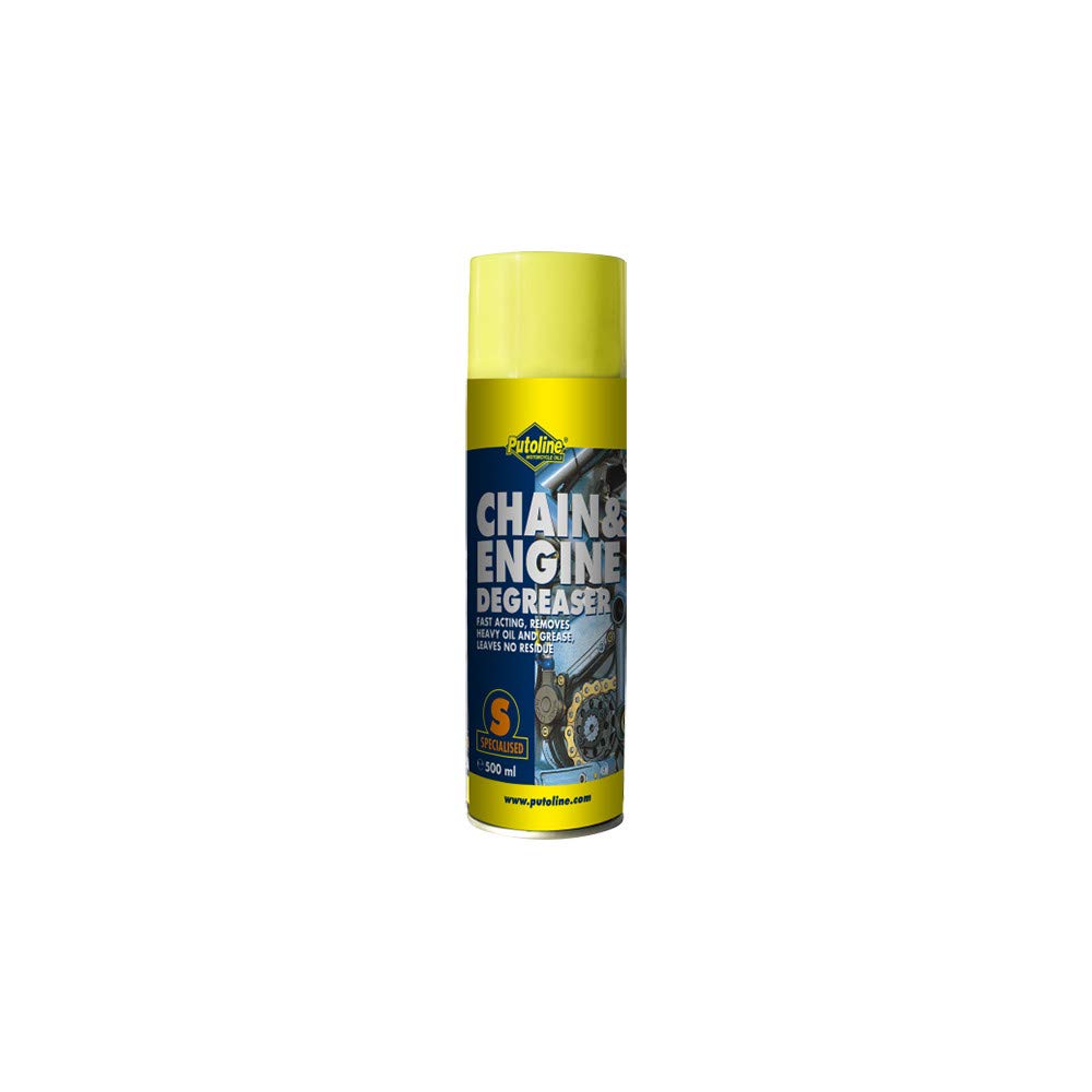 Putoline Chain & Engine Degreaser, Ketten- und Motorreiniger 500 ml Spraydose von Putoline