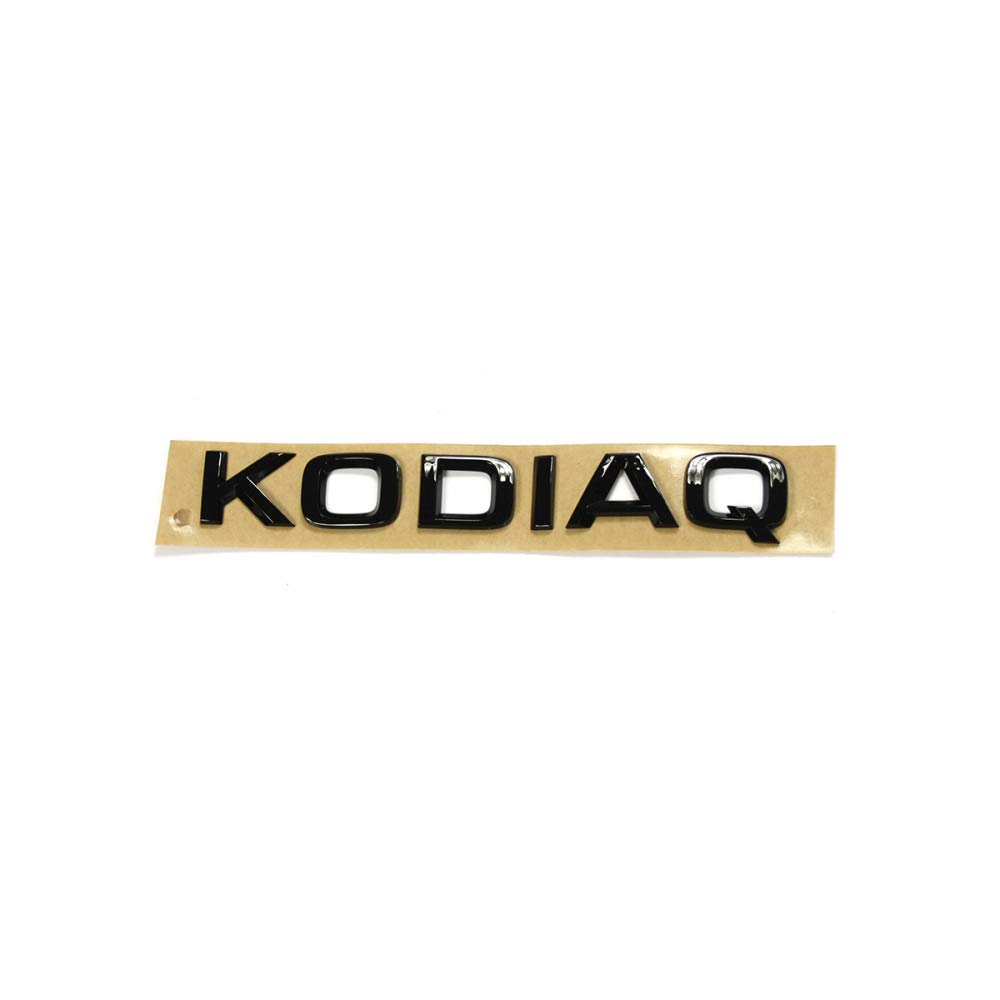 Schriftzug Kodiaq schwarz Heckklappe Emblem Buchstaben Blackline Logo von Skoda