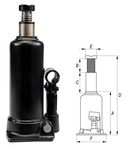 Stempelwagenheber Hydraulik 5 T Flaschenwagenheber von Unbekannt