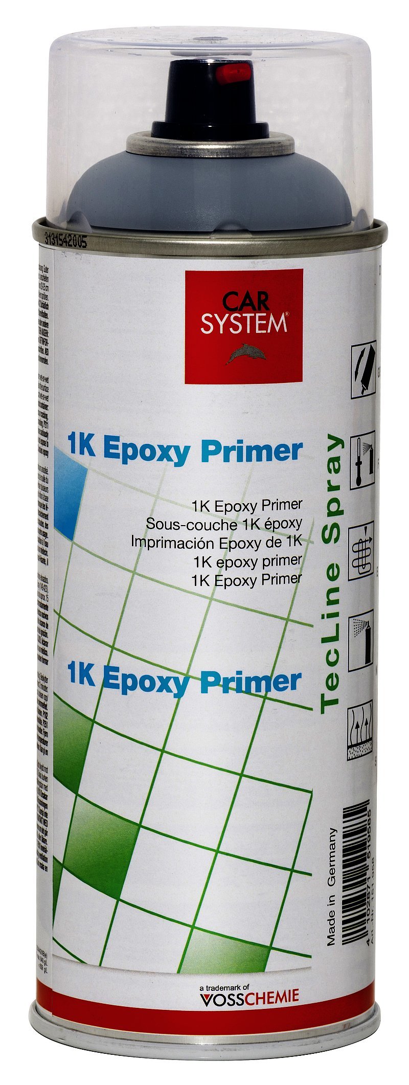 Unbekannt 1 Spraydose 400ml Carsystem 1K Epoxy Primer Grau Epoxidgrund Autolack Lackpoint von Unbekannt