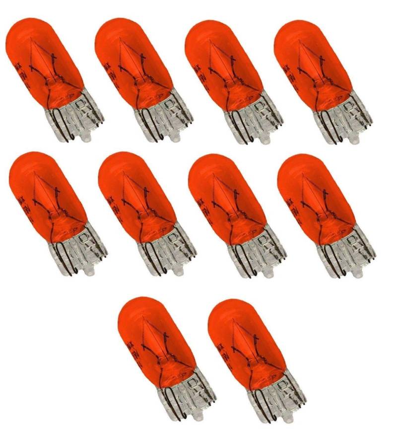 Unbekannt 10 Stück T10 Lampe Lima w5w 5 Watt Seiten Blinker Glühbirne ORANGE GELB von Unbekannt