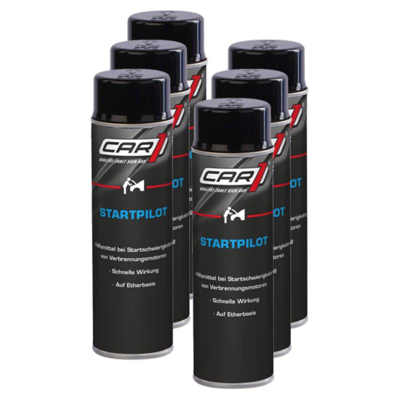 Unbekannt 6X Car1 Startpilot Starthilfe Spray Verbrennungsmotor 250 Ml von Unbekannt