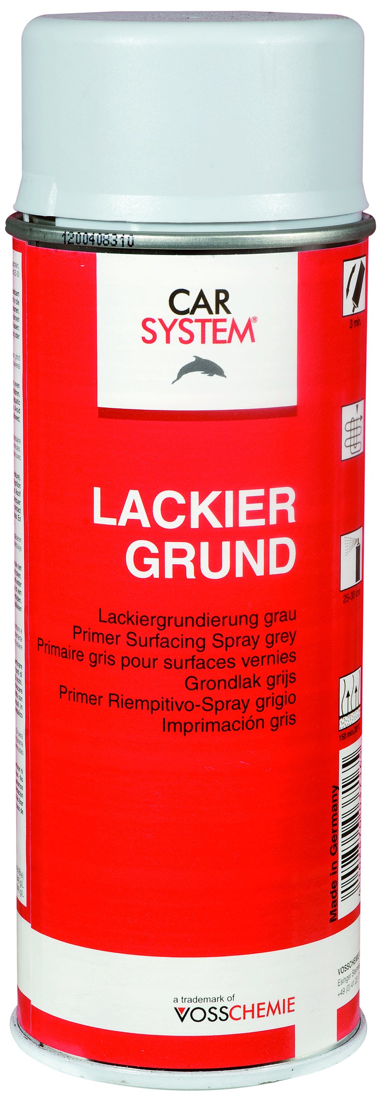 CAR SYSTEM Lackiergrundierung Spray grau 400 ml 126.024 von CAR SYSTEM