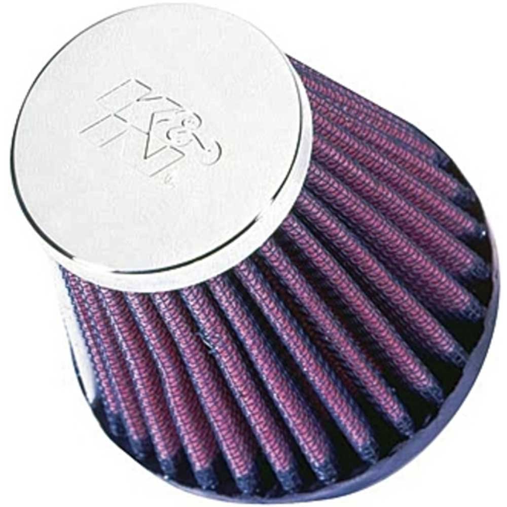 Unbekannt K&N Sportluftfilter Ø 51 mm, L 76mm RC-2580, rund konisch chrom RC-2580 Motorrad von K&N