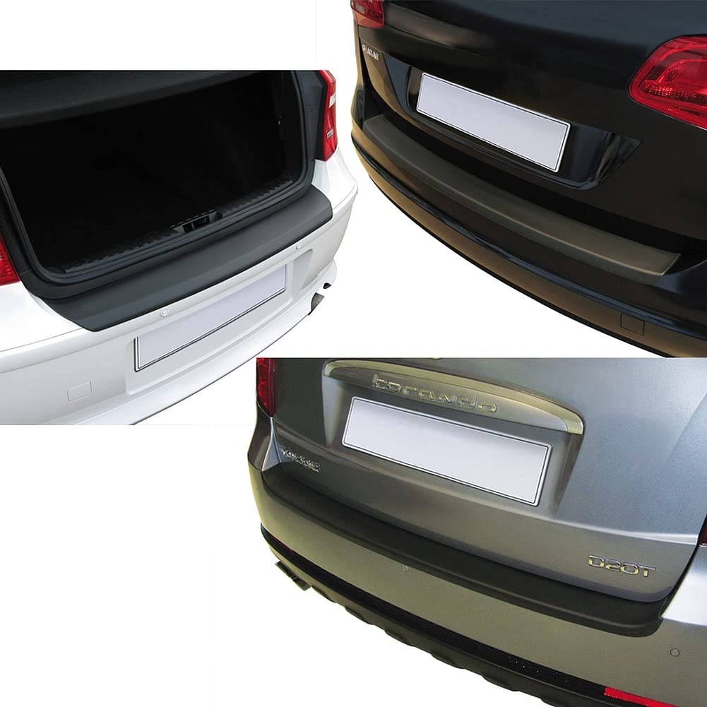 RGM ABS Heckstoßstangenschutz kompatibel mit Volkswagen Caddy V Box/MPV 2020- (Heckklappe & Hecktüren) (für unlackierte Stoßstangen) Schwarz von RGM