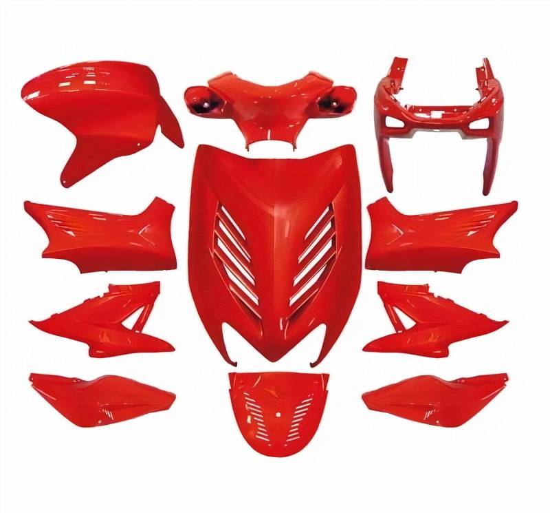 Verkleidungsset 11 Teilig, DMP für Yamaha Aerox, MBK Nitro, rot von UNKNOWN