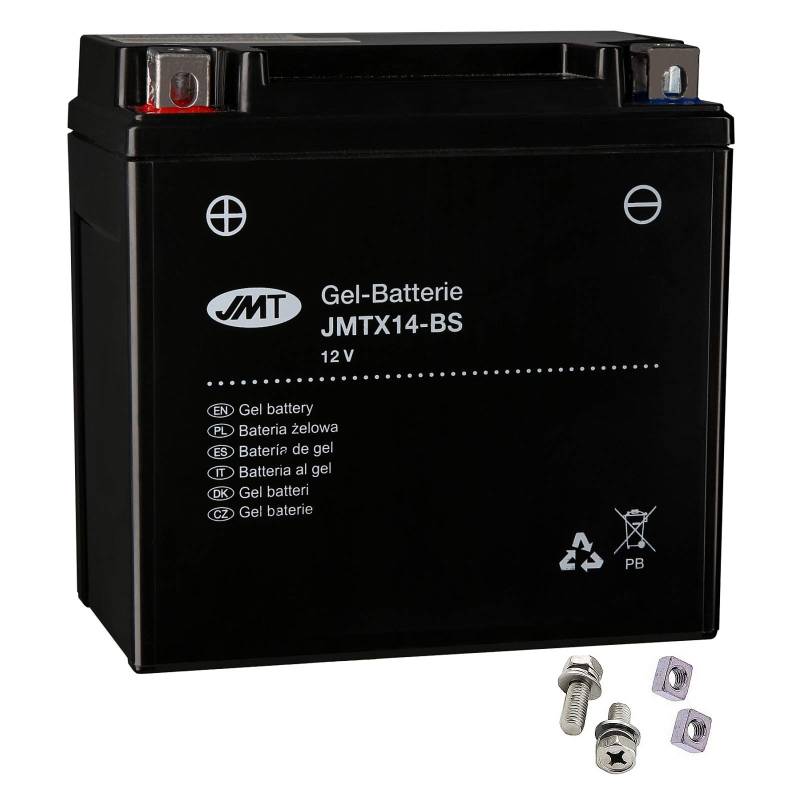 YTX14-BS Gel Batterie für VN 800 B Classic Baujahr 1996-2003 von JMT von JMT