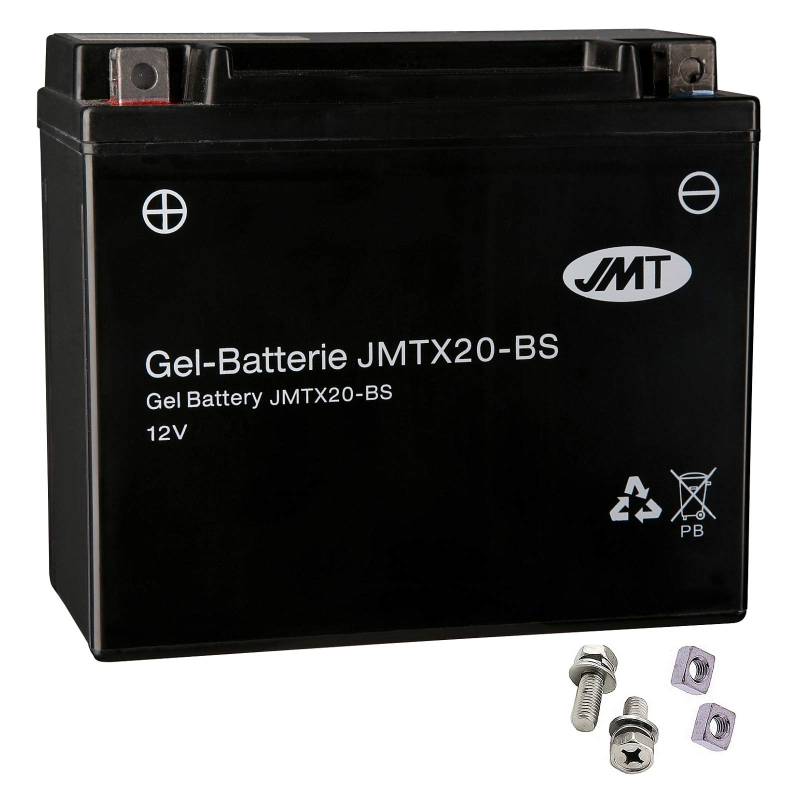 YTX20-BS Gel Batterie für FXSTC 1340 Softail Custom Baujahr 1986-1990 von JMT von JMT