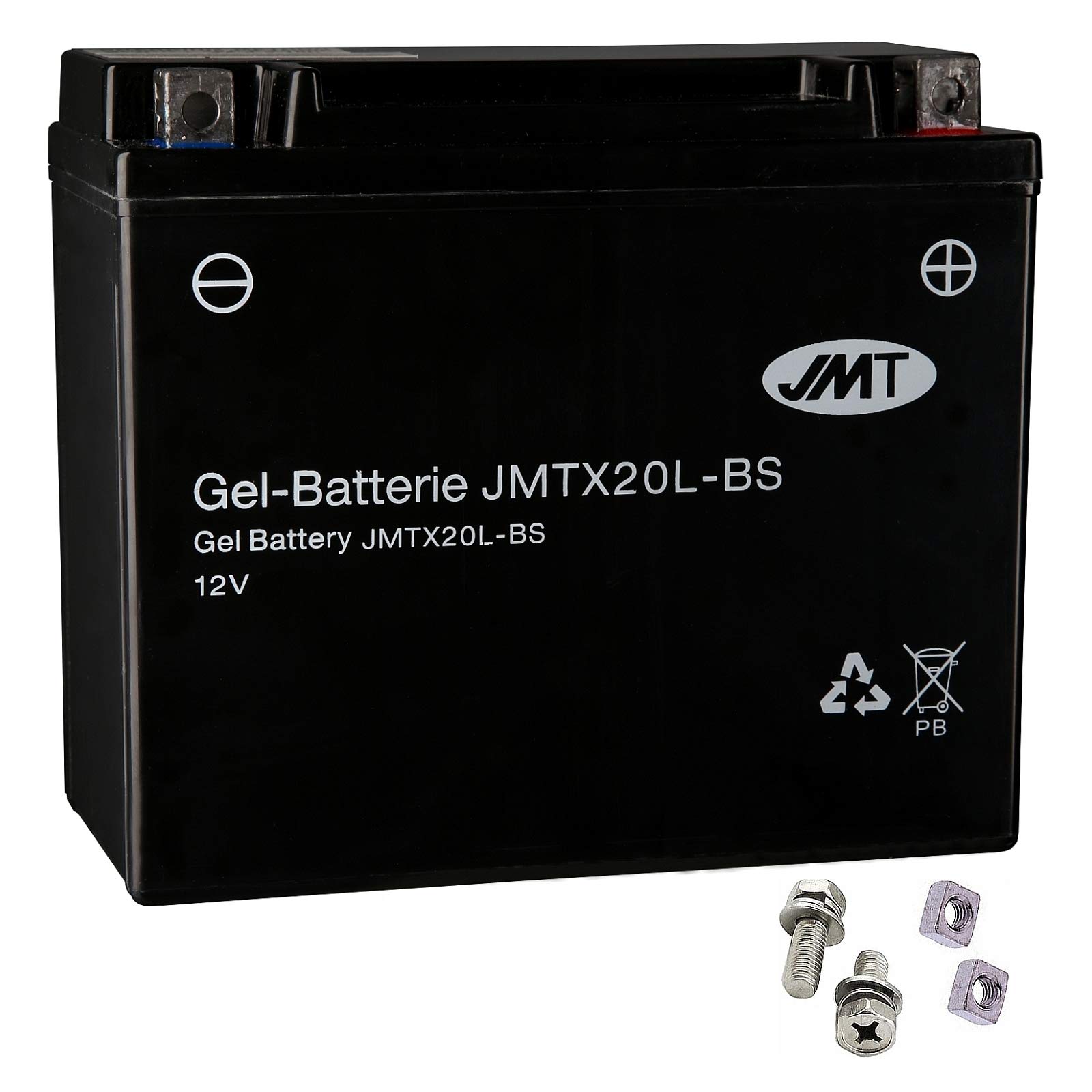 YTX20L-BS JMT Gel Batterie für FLSTFB 1690 Softail Fat Boy Special ABS Baujahr 2012-2017 von JMT