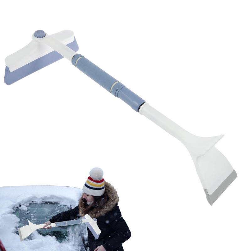 Ungtyb Snow Brush Tool, Ice Scraper Brush, Windshield Scraper, Ergonomic Foam Grip with Adjustable Design And Protective Non Scratch Bristles for Comfortable Use, 1 Piece von Ungtyb