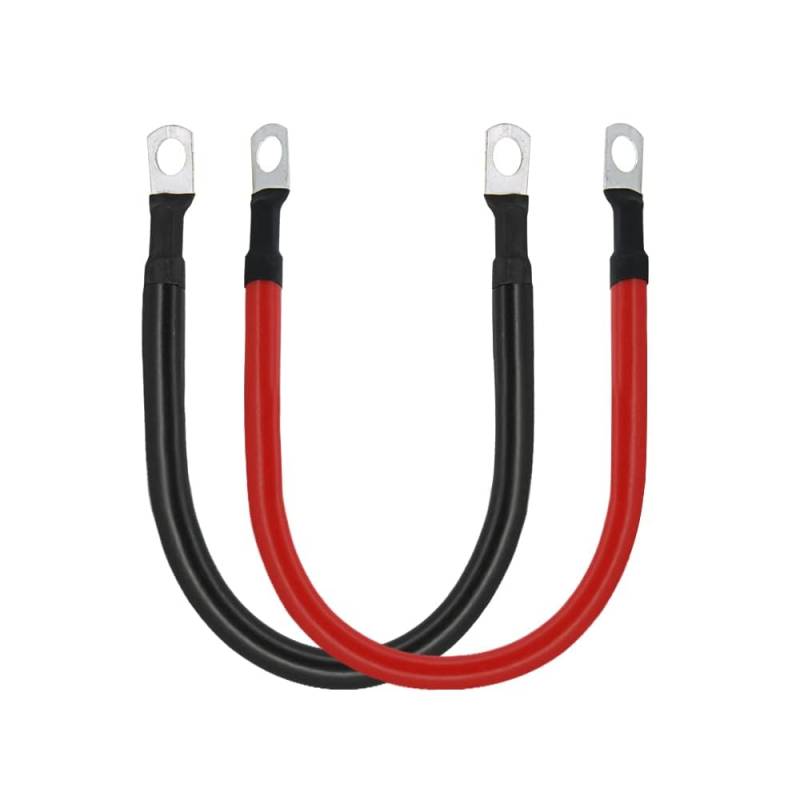 Unifizz 183.9 cm 5 AWG reines Kupfer Batteriekabel Set, SC16-10 Terminals, flexible Stromkabel für Auto, Wohnmobil, Solaranlage und Marine (Rot & Schwarz) von Unifizz