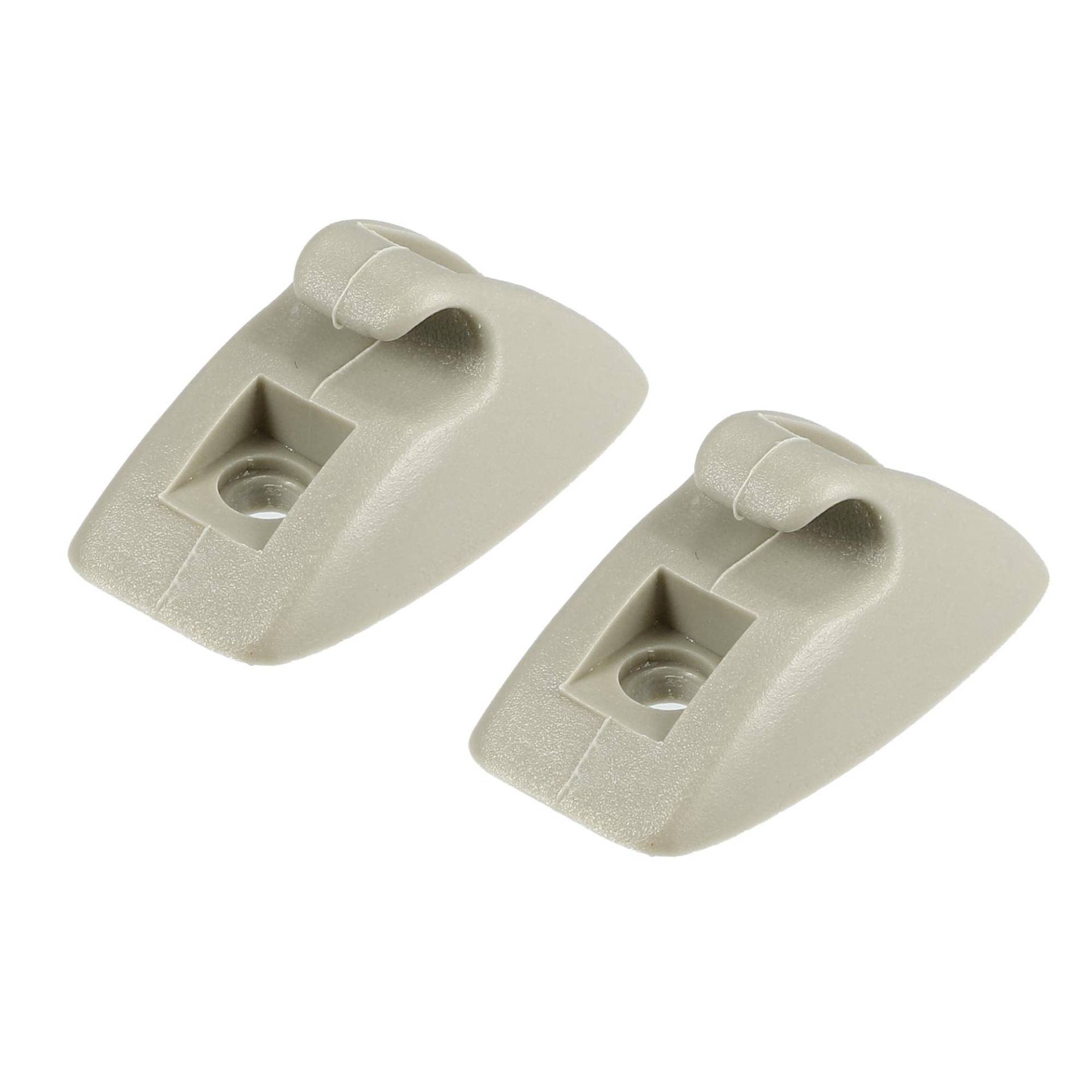 Unifizz 2 Stück Sonnenblende Unterstützung Clip Halter Sonnenblende Unterstützung Clip Halter Halterung Aufhänger für Volkswagen Golf Jetta Scirocco MK1 MK2 191857559 Kunststoff Beige Anti-Vibration von Unifizz