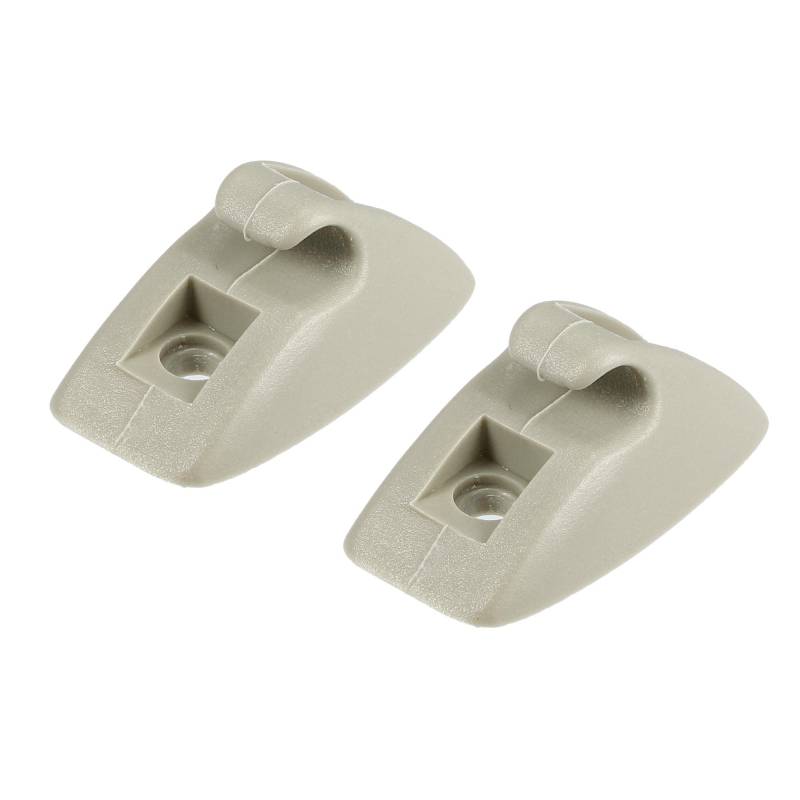 Unifizz 2 Stück Sonnenblende Unterstützung Clip Halter Sonnenblende Unterstützung Clip Halter Halterung Aufhänger für Volkswagen Golf Jetta Scirocco MK1 MK2 191857559 Kunststoff Beige Anti-Vibration von Unifizz