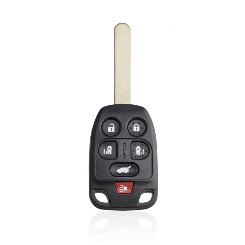 Unifizz 6 Tasten Auto Ersatz Keyless Fernbedienung Schlüsselanhänger Schwarz Auto Gehäuse N5F-A04TAA für Honda- Odyssey 2011-2013 von Unifizz