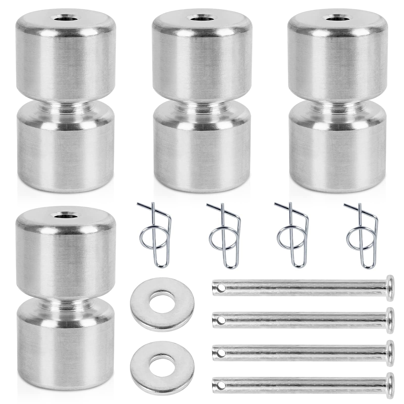 Unifizz Aluminium-Legierung Rollenstifte Unterlegscheiben Ringe GL1 GMNR925 für Anhänger Heckklappe Lift Assist Roller Kit Ersatzteile für Anhänger Heckklappe von Unifizz