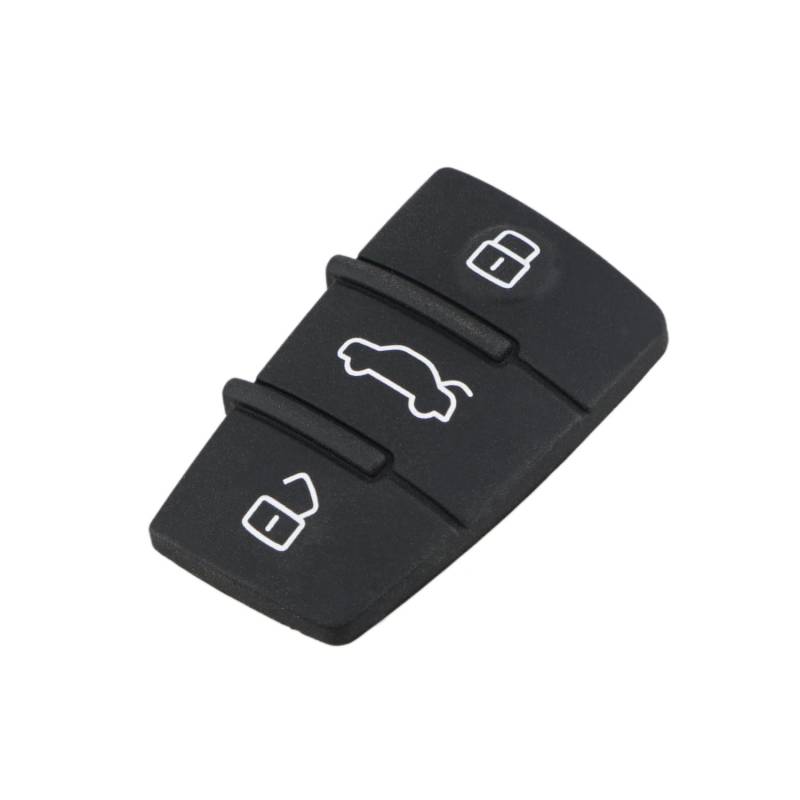 Unifizz Autoschlüssel Fernbedienung Gummiauflage Schlüsselgehäuse Abdeckung 3 Tasten für Audi A4 A6 Q5 Q7 Schwarz von Unifizz