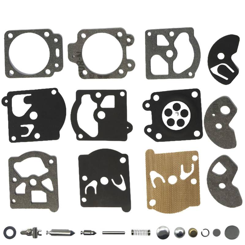 Unifizz K10-WAT D10-WAT Vergaser-Umbausatz, Dichtung und Membran für WA WT Serie, ersetzt K10-WAT, passend für Trimmer, Kettensäge, Gebläse, Kantenschneider-Motorteile von Unifizz