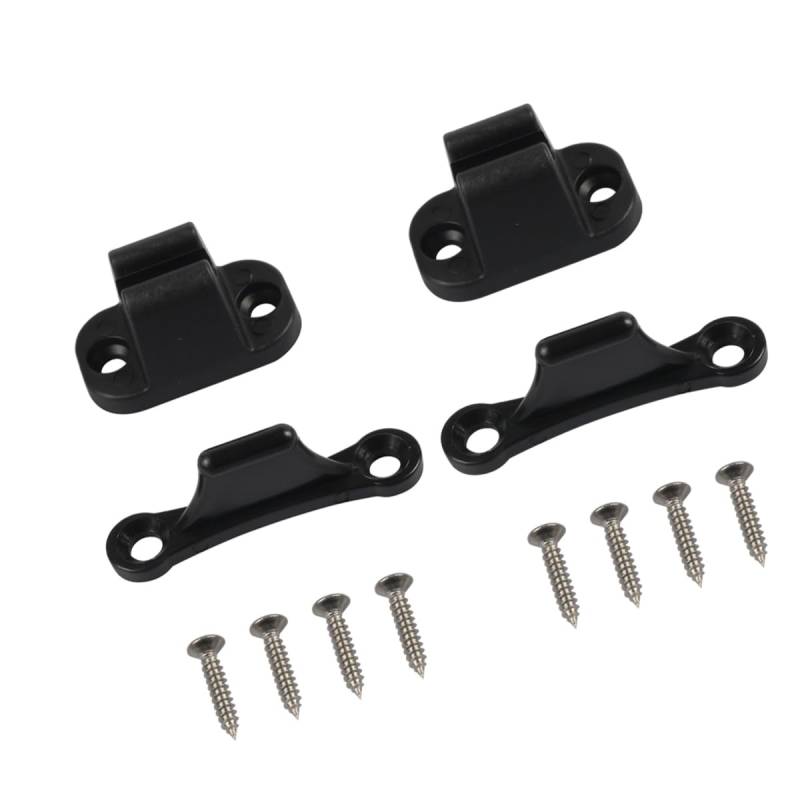 Unifizz Türhalter-Set, T-Form, 2 Stück, schwarz, Nylon, Anhänger-Türhalter, Wohnmobil-Halter, Wohnmobil-Türstopper, Begrenzer für Wohnmobil, Wohnwagen, Wohnmobil von Unifizz