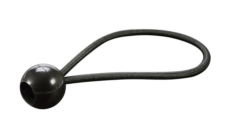 UNITEC 10 Schwarze Spanngummis/Planenspanner mit Kugel, 14 cm für Zelte, Netze, Planen, Anhängerplanen, Zeltbahnen von Unitec