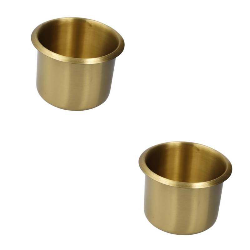 2st Wohnmobil Modifizierte Becher Halter Wohnmobil Boot Auto Couch Getränkehalter Aus Stahl Tasse Getränkehalter Für Becherhalter Fürs Auto Dosenhalter Golden Kupfer Unomor von Unomor