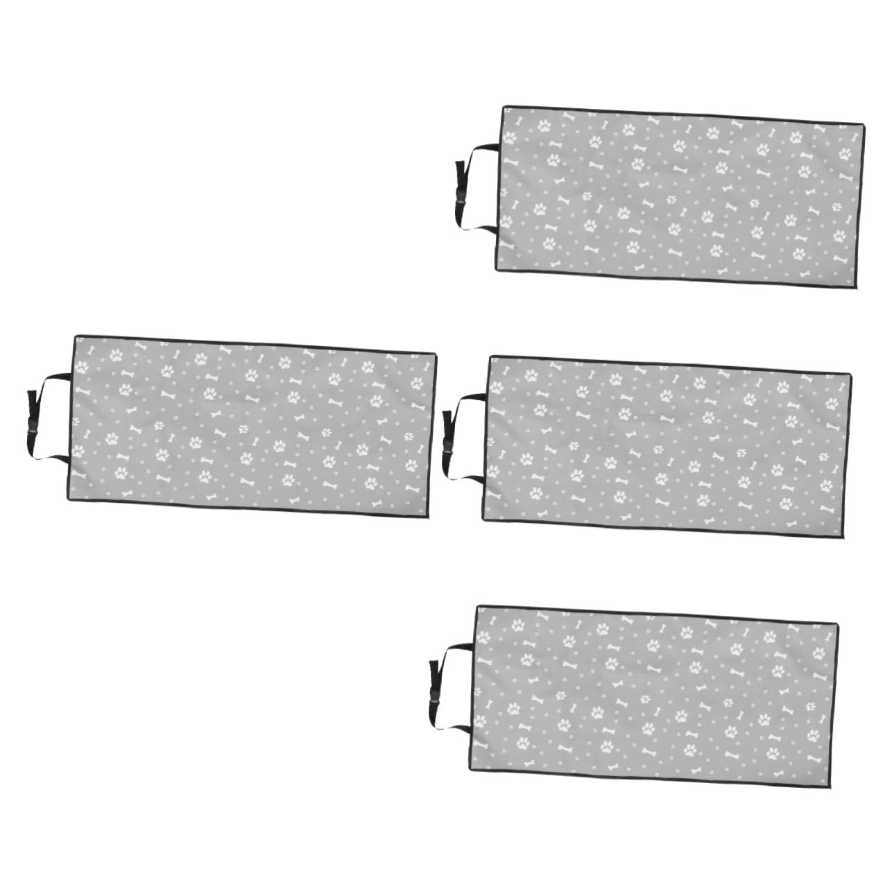 Unomor 4 Stück Automatte Für Haustiere Autositzüberzug Autositzbezug Für Haustiere Autositz-schutzhülle Kissen Für Haustiere Vordersitzpolster Für Haustiere Sitzschutz Für Auto Grey Tuch von Unomor