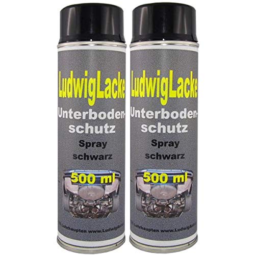 2 x 500 ml Spray Profi Unterbodenschutz schwarz überlackierbar von Unterbodenschutz nicht überlackierbar