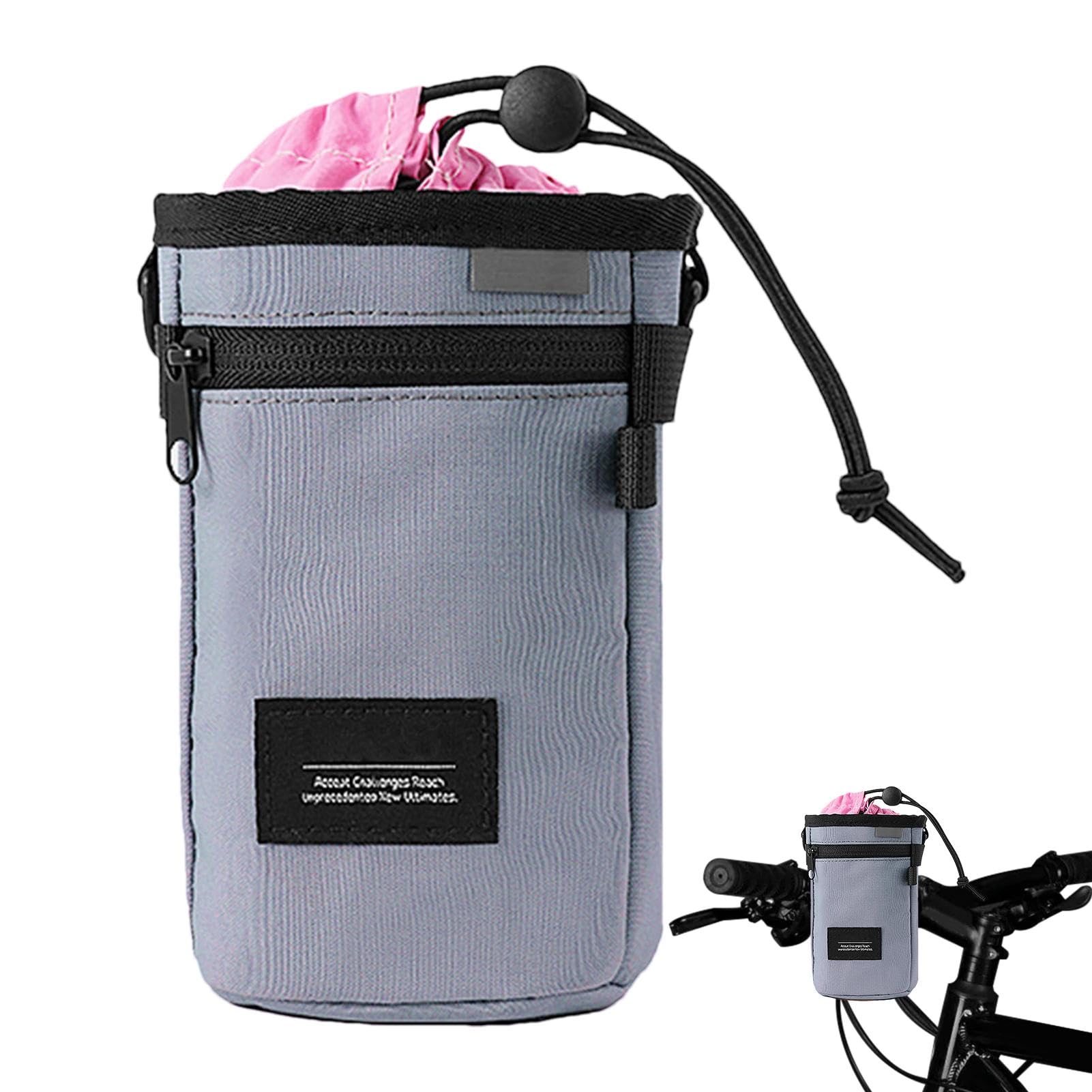 Cycling Cup Holder Bag | Waterproof Handlebar Bottle Holder for Bikes | Portable Ergonomic Cup Storage Bag for Camping, Travel, and Outdoor Adventures, Easy Access Beverage Container for Cyclists von Uonguon