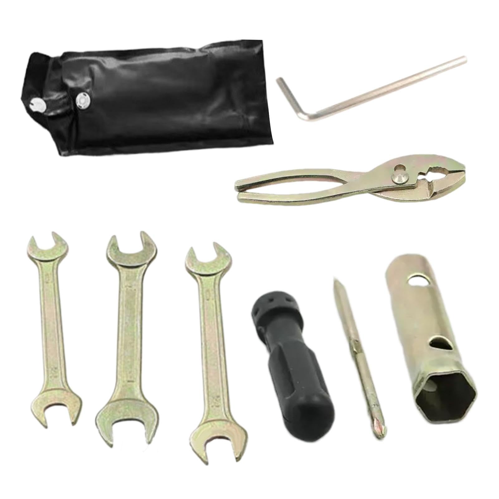 Motorcycle Repair Tool Kit | Scooter Maintenance Tools | Pliers, Wrench, Spark Plug Socket for Snowmobiles | Complete Scooter and Motorcycle Tool Set with Storage Bag von Uonguon