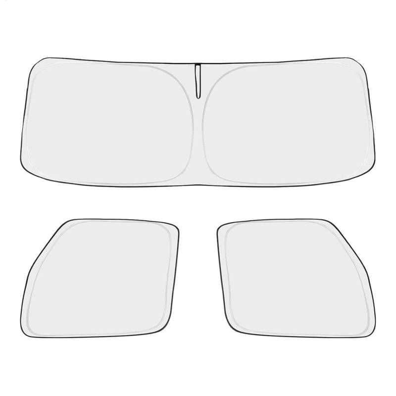 Truck Front Window Sunshade, Foldable Truck Windshield Sunshade, Protective Truck Sunshade, Sunshade Blocker for Truck, Windshield Sunshade for Trucks, Truck Sunshade for Travel, Car Sunshade von Uonguon