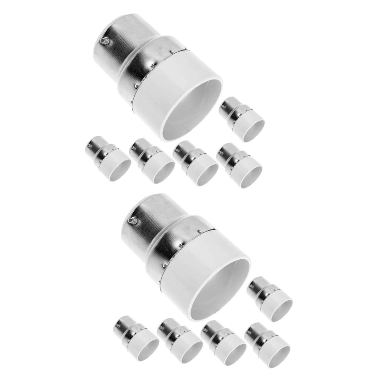 Uonlytech 12 Stk Lampenkopf Umbauen Led-lichtadapter B22 Auf E14 Fassung Glühbirne Verlängerung Adapter Für Buckelpisten Licht Steckdose Lampensockel Ärmel Kupfer E27 Weiß von Uonlytech