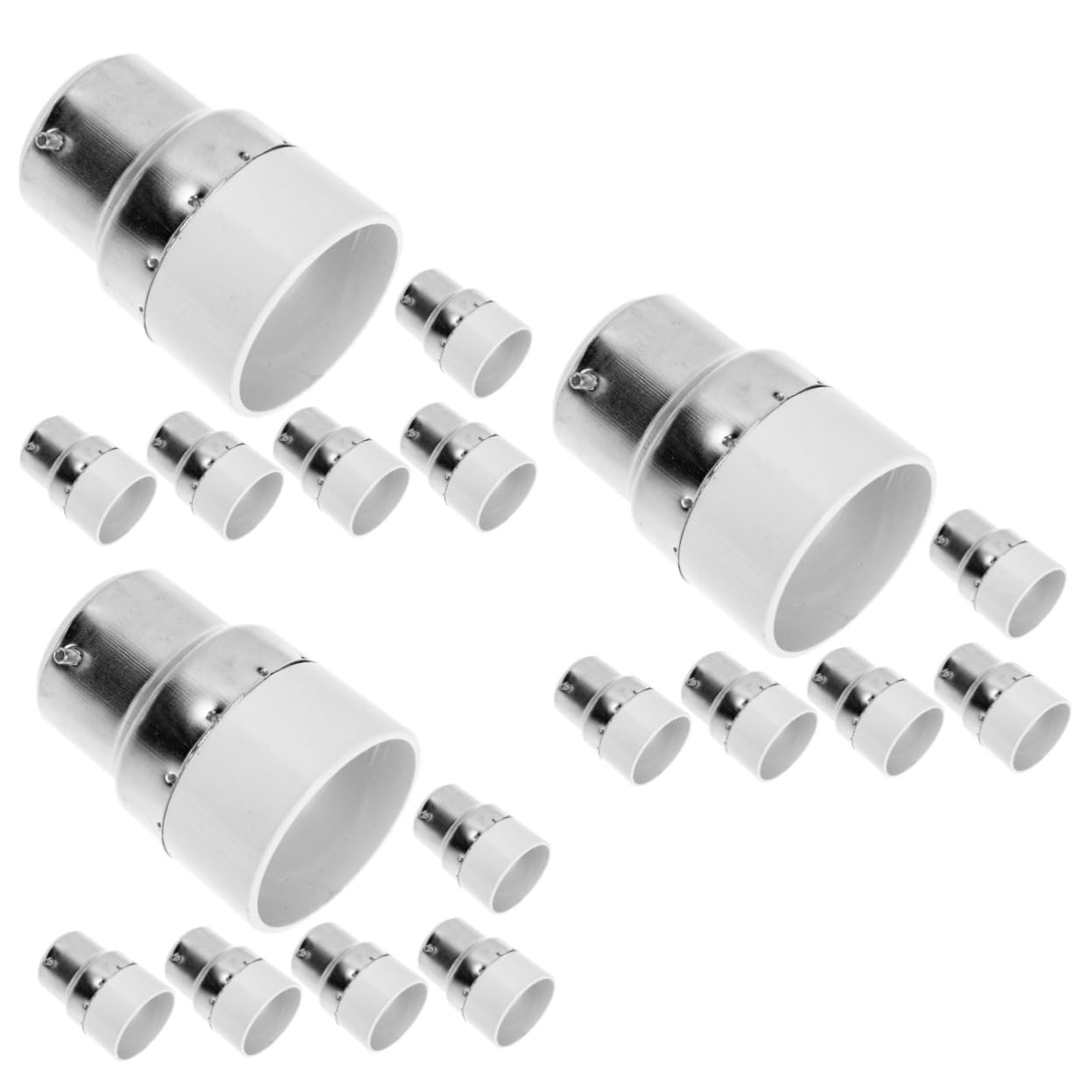 Uonlytech 18 Stk Lampenkopf umbauen Lampenfassungsadapter Lampenfassung Adapter b22 buchse konverter b22 auf e14 fassung e27 birne Glühbirnen-Fassungskonverter Lampensockelkonverter LED Base von Uonlytech