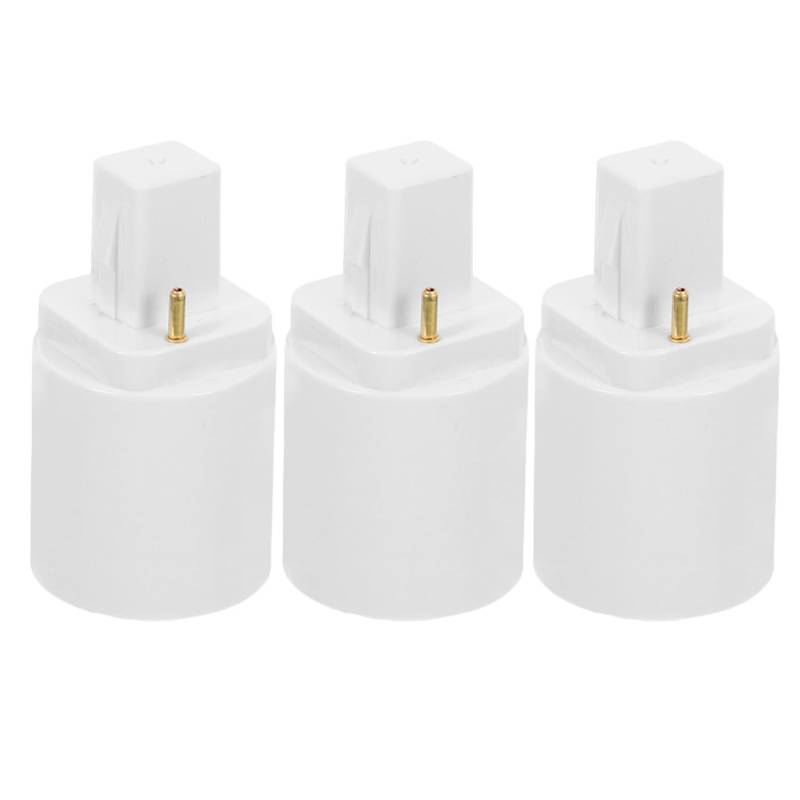 Uonlytech 3 Stück Lampenadapter E27 Fassungsadapter Glühbirnenfassung Lichtadapter Sockelkonverter Glühbirnensteckeradapter Lichtsockelverlängerung LED Birnenadapter Weißes Kupferleitblech von Uonlytech