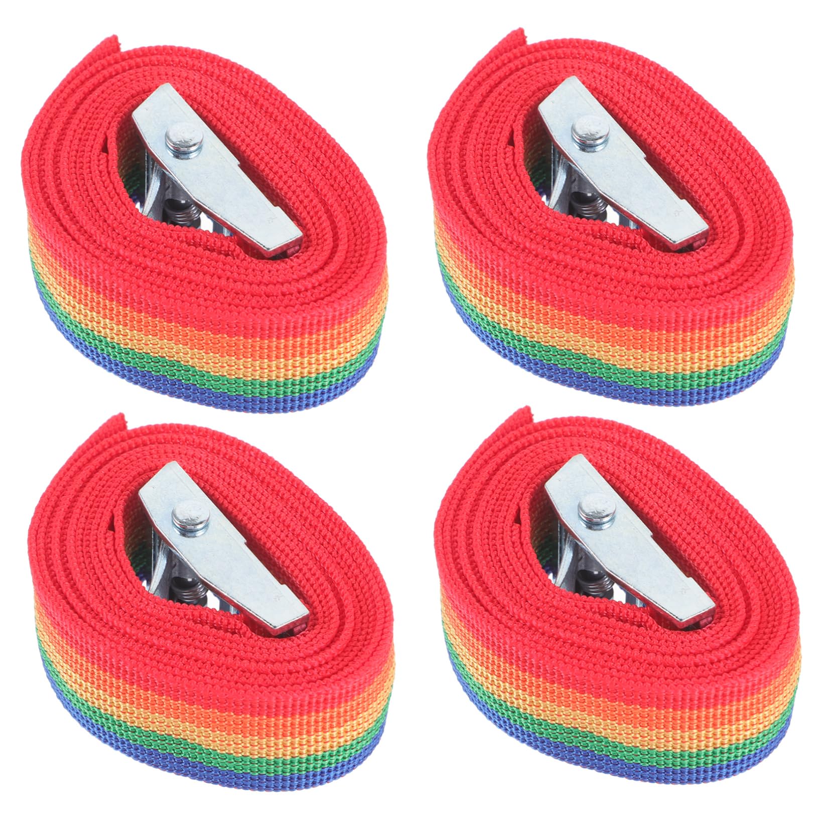 Uonlytech 4 Stück Spanngurte Anhänger Türschloss Karabiner Reisetasche Riemen Elastisch Gepäckgurte Krawatten Bungee Gepäckgurt Mit Schloss Gürtel Straße Nr Aus Zinklegierung Colorful von Uonlytech