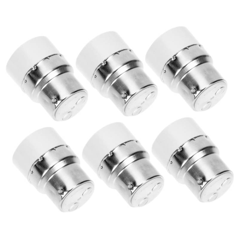 Uonlytech 6St Lampenkopf umbauen Tischlampensockel Lampenadapter Konverter für Glühlampensockel Adapter für Buckelpisten Glühbirne Verlängerung b22 auf e14 adapter b22 auf e14 fassung LED von Uonlytech