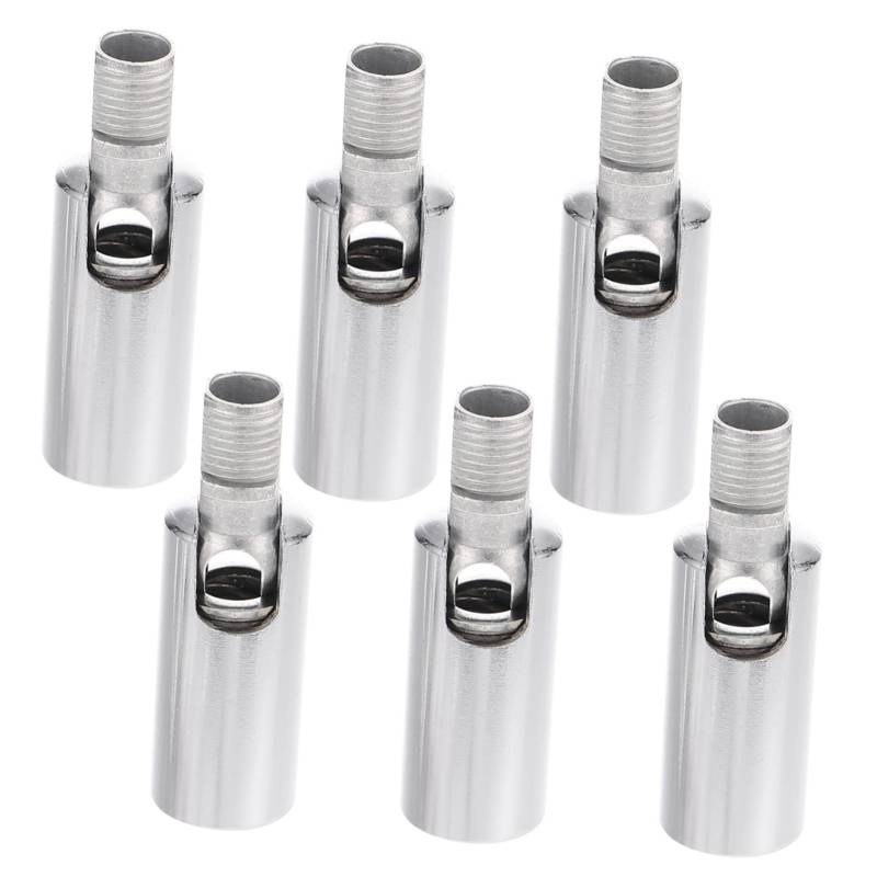 Uonlytech 6er Set Universal Lampenadapter M10 Innengewinde Deckenleuchten Konverter Für Flexible Lichtgestaltung Chromfarben 180° Drehbar von Uonlytech