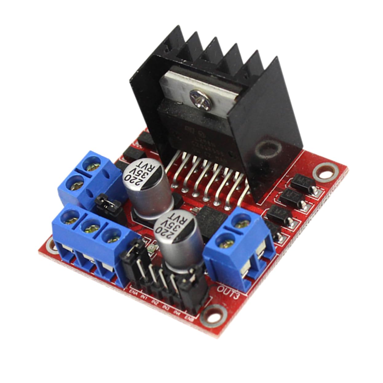 Uonlytech L298N Schrittmotor Treiber Modul DC 5 35V Dual H Brücken Motorsteuerungsplatine Für Roboter Und CNC Anwendungen von Uonlytech