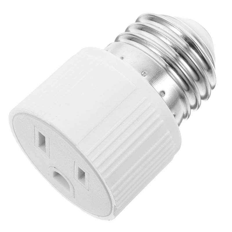 Uonlytech Lampenkopfadapter Außenlichtadapter Glühbirnenhalter Lampenhalter Stiftlichtadapter Außenlichtsteckdose Lampenfassung Fassung Deckenleuchtenadapter Deckenadapter Weiß Plastik von Uonlytech