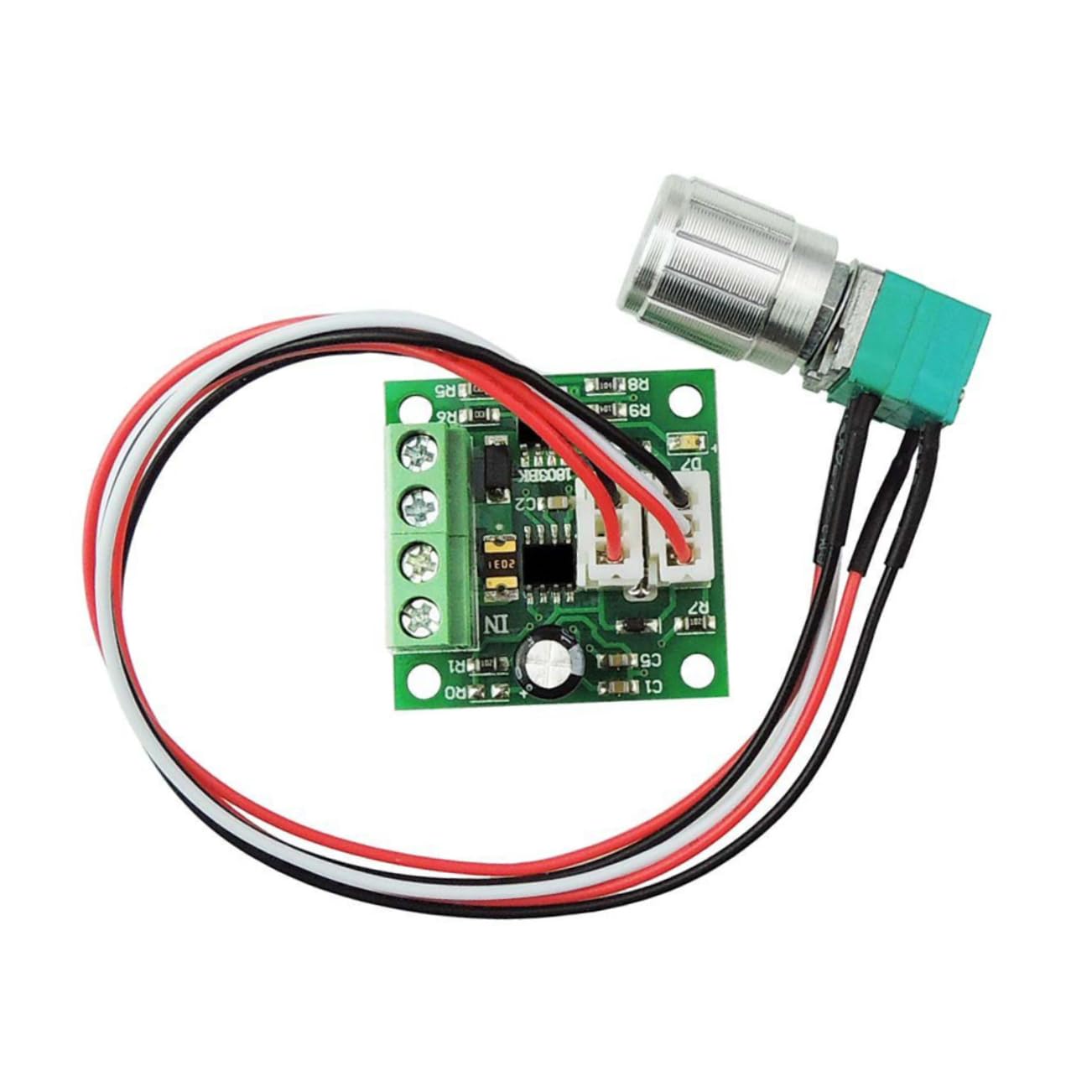 Uonlytech PWM DC Motor Controller 3V 5V 6V 12V 2A 30W Verstellbarer Drehzahlregler Für Gleichstrommotoren 1803BKW Treiber Für Präzise Geschwindigkeitssteuerung Ideal Für von Uonlytech