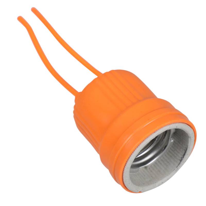 Uonlytech Wasserdichter Lampenhalter Aus Keramik Lampenhardware Heizungssteckdose Vintage-lampenteile Wasserdichte Außensteckdose Pendelleuchtensockel Orange Flammhemmende Kunststoffe von Uonlytech