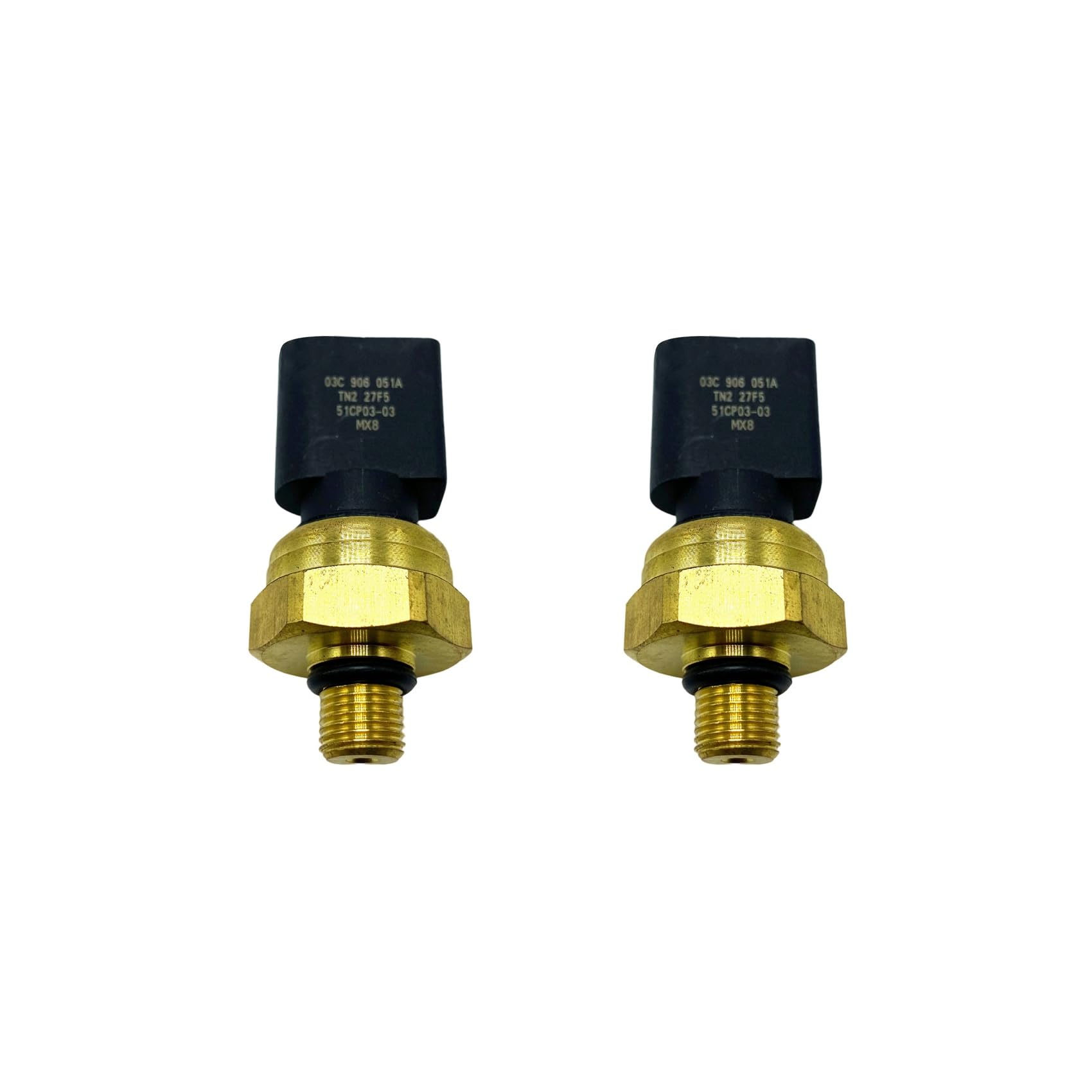 Uooduby 2X Kraftstoff Druck Sensor für - 03C906051A 03C906051A-208 von Uooduby